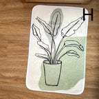 Cute Padded Floor Mat Door Mat Carpet Bathroom Absorbent Non-slip Foot Mat Pi-Mart