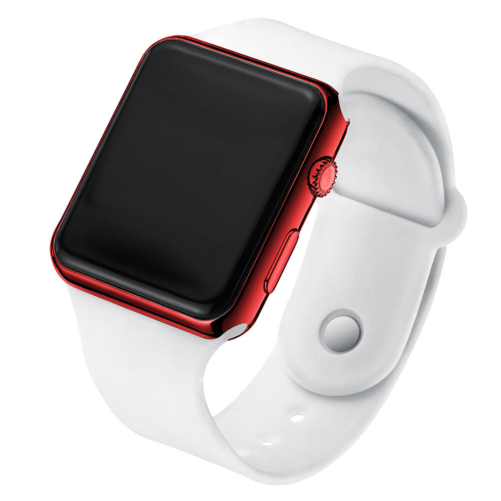 Square Electroplated LED Digital Watch Pi-Mart