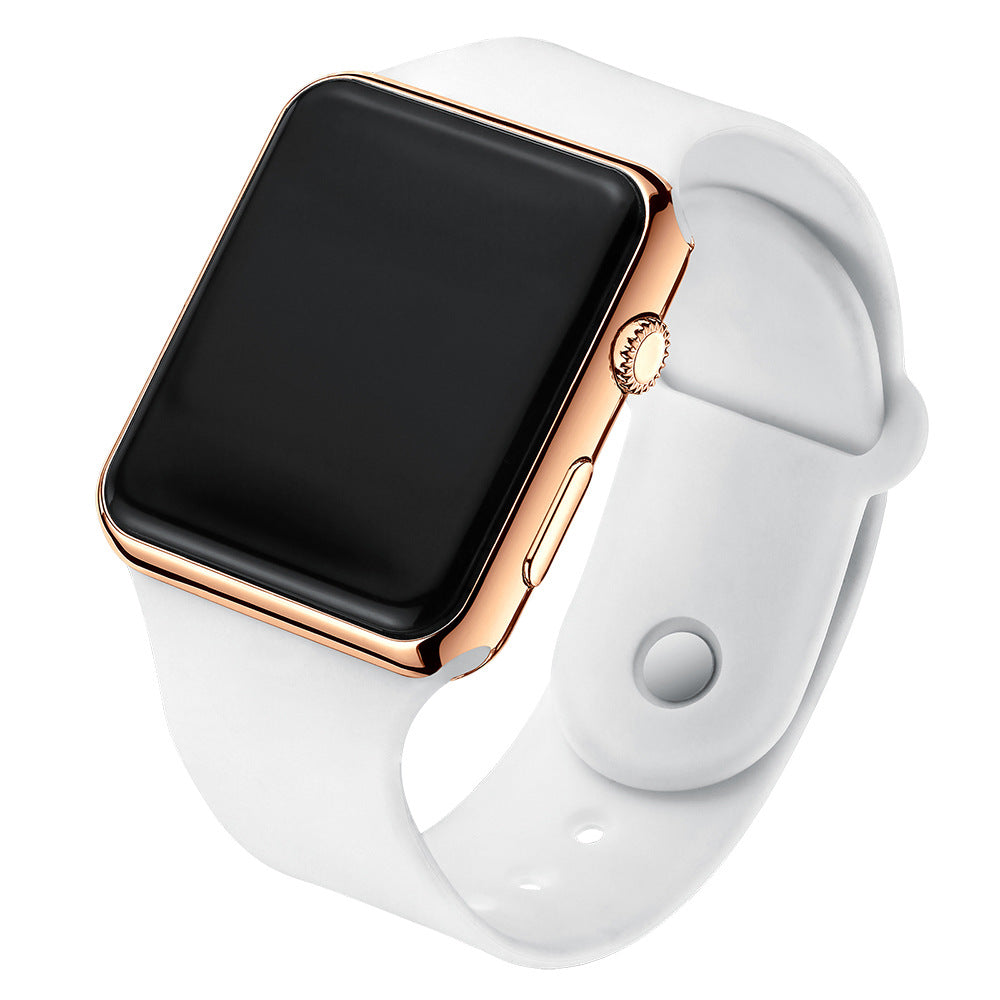 Square Electroplated LED Digital Watch Pi-Mart
