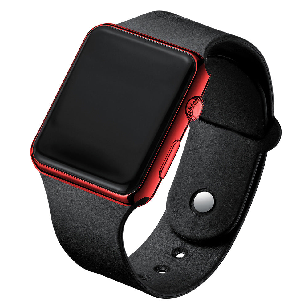 Square Electroplated LED Digital Watch Pi-Mart