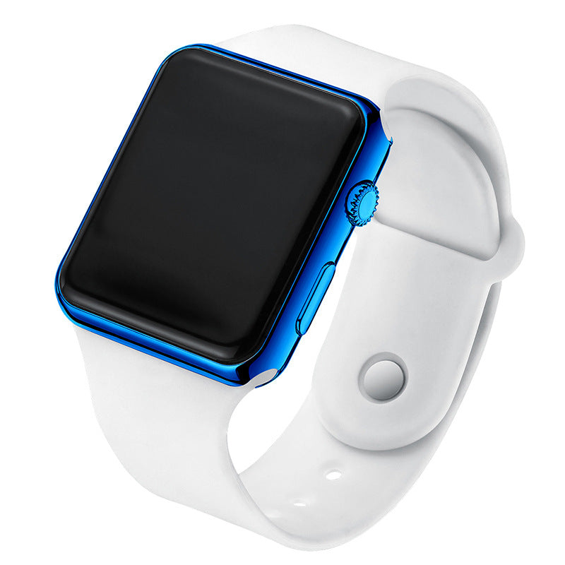 Square Electroplated LED Digital Watch Pi-Mart