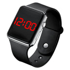 Square Electroplated LED Digital Watch Pi-Mart