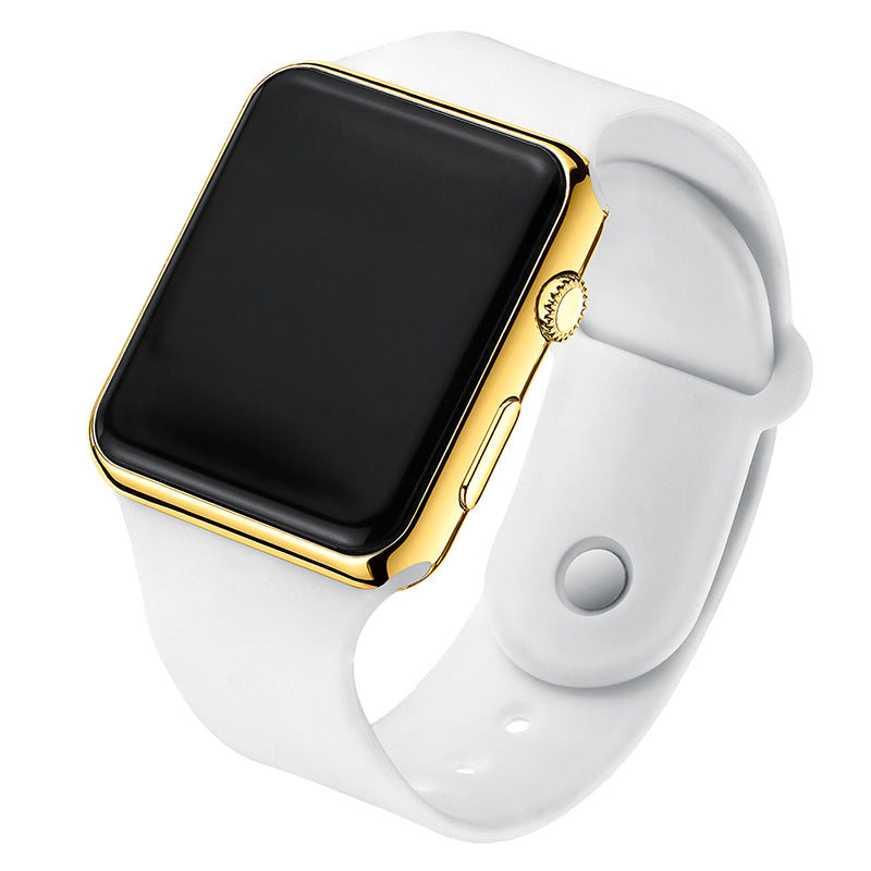 Square Electroplated LED Digital Watch Pi-Mart