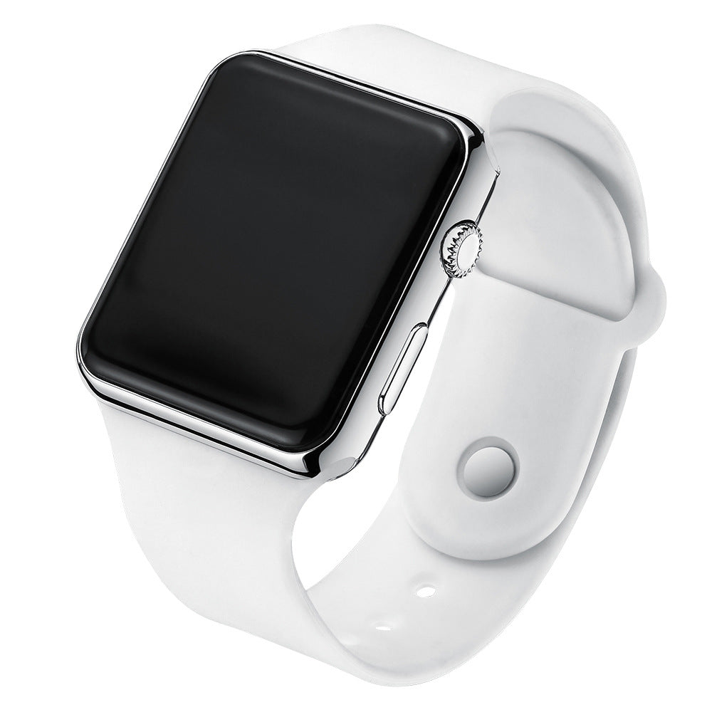 Square Electroplated LED Digital Watch Pi-Mart