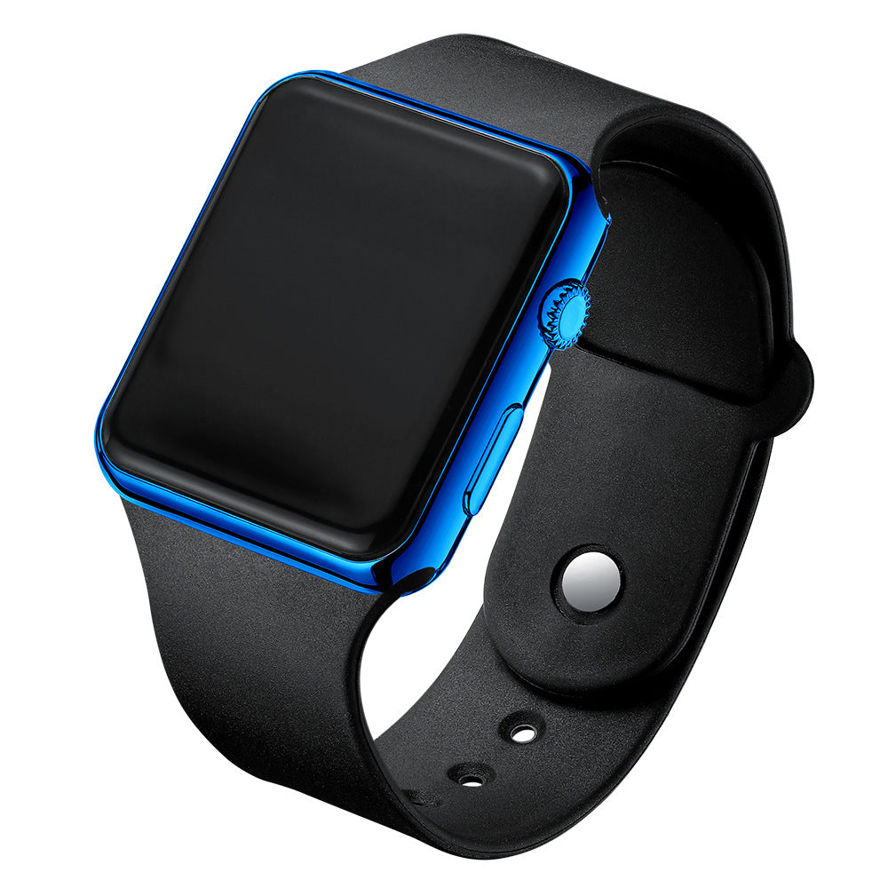 Square Electroplated LED Digital Watch Pi-Mart