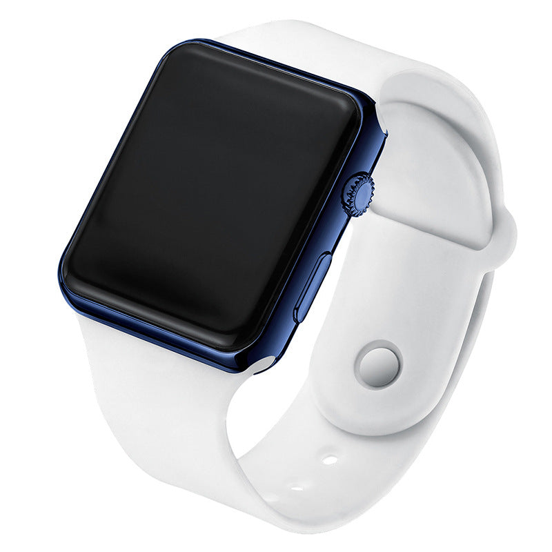 Square Electroplated LED Digital Watch Pi-Mart