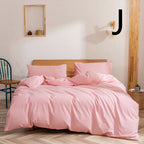 Washed Cotton Four-piece Set, Simple Bedding, Home Textile Cotton Quilt Cover, Bed Sheet Pi-Mart