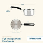 Farberware Brilliance 1-Quart Saucepan