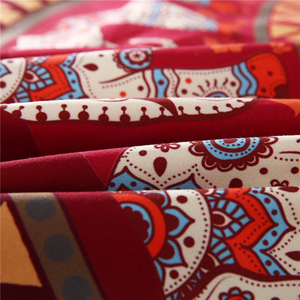 Bohemian quilt cover set of four Pi-Mart