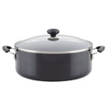 Farberware Easy Clean 8 Quart Aluminum Nonstick Stockpot, Black