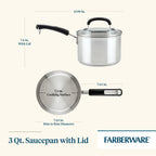 Farberware Brilliance 3-Quart Saucepan with Lid