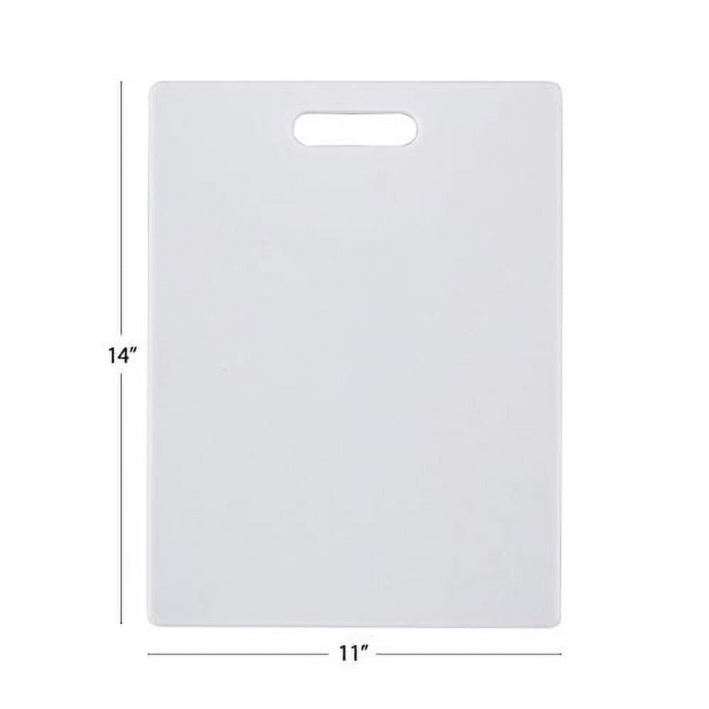 Farberware 11-inch x 14-inch Poly Kitchen Cutting Board White