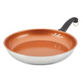 Farberware Classic Traditions 12" Stainless Steel Ceramic Nonstick Frying Pan
