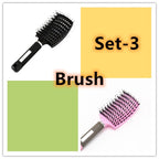 Hairbrush Anti Klit Brushy Haarborstel Women Detangler Hair Brush Bristle Nylon Scalp Massage  Teaser Hair Brush Comb Pi-Mart