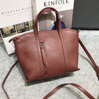 Genuine leather bag cowhide shoulder tote purse - SJB-DIAMOND ELITES