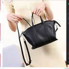 Genuine leather bag cowhide shoulder tote purse - SJB-DIAMOND ELITES