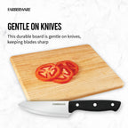 Farberware 11X14 Rubberwood Surface Grip Nonslip Cutting Board