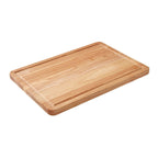 Farberware 14 -inch x 20 -inch Wood Cutting Board with Perimeter Trench