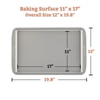 Farberware 11 x 17 Inch Bakeware Nonstick Cookie Pan, Gray