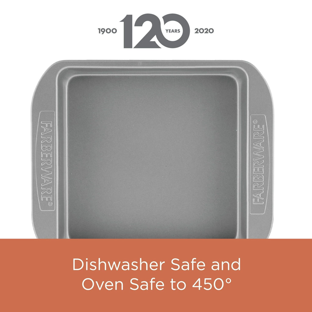 Farberware Nonstick Bakeware 3-Piece Cookie Pan Set, Gray