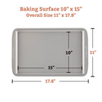 Farberware Nonstick Bakeware Cookie Pan 10 x 15-inch, Gray