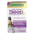 Nature's Bounty Fast Acting Melatonin Sleep Aid Spray; Mild Mint; 100 Oral Sprays