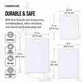 Farberware 3 Piece Poly Cutting Board Set 8.5inch x 11inch 9inch x 13inch, 11inch x 16inch EasyOptionXY LLC