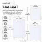 Farberware 3 Piece Poly Cutting Board Set 8.5inch x 11inch 9inch x 13inch, 11inch x 16inch EasyOptionXY LLC