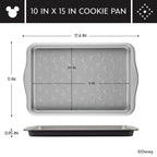 Farberware Disney Bake with Mickey Mouse Nonstick Cookie Pan, 10 Inch x 15 inch, Black EasyOptionXY LLC