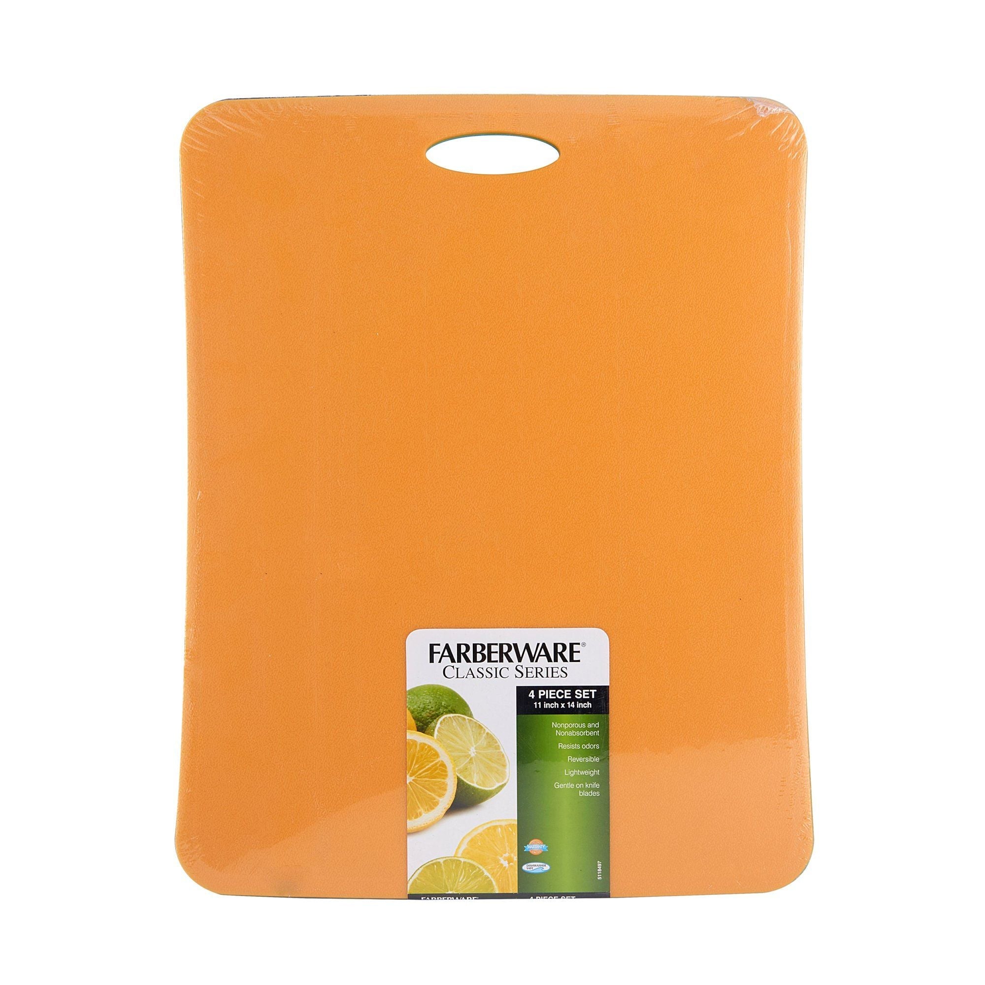 Farberware set of 4 11"x 14" Cutting Matts, Red, Green, Orange, Blue EasyOptionXY LLC