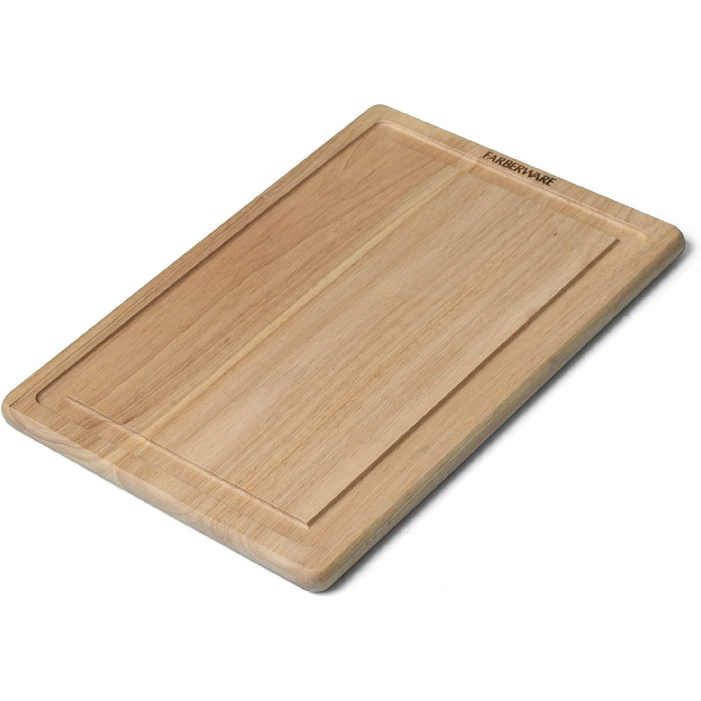 Farberware Hardwood Cutting Board with Drip Groove Trench, 12-Inch-by-18-Inch EasyOptionXY LLC