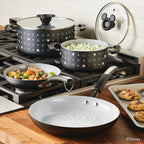 Farberware Disney 7 Piece Ceramic Nonstick Pots and Pans Set, Black EasyOptionXY LLC