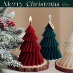Handcrafted Christmas Tree Scented Candle - Smokeless, Long-Lasting Fragrance | Perfect for Holiday Decor & Gifts for Women | Ideal for Christmas, Halloween, Valentine's, Mother's Day & Birthdays, Christmas Decor Lootquake LLC