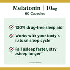 Nature's Bounty Melatonin Sleep Aid Capsules; 10 mg; 60 Count EasyOptionXY LLC