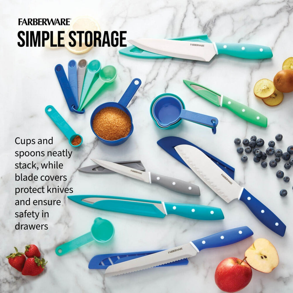 Farberware Classic 23-Piece Stainless Steel Knife and Measuring Set EasyOptionXY LLC