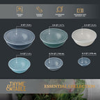 Thyme & Table 12-Piece Mixing Bowl Set, Blue