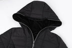 Hooded long-sleeved warm and velvet cotton jacket Pi-Mart