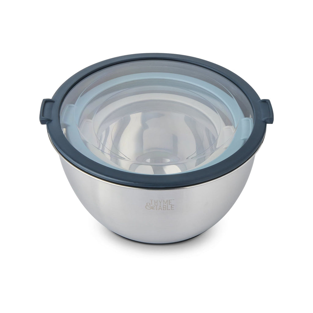 Thyme & Table 6-Piece Mixing Bowl Set with Easy Grip Transparent Lids EasyOptionXY LLC