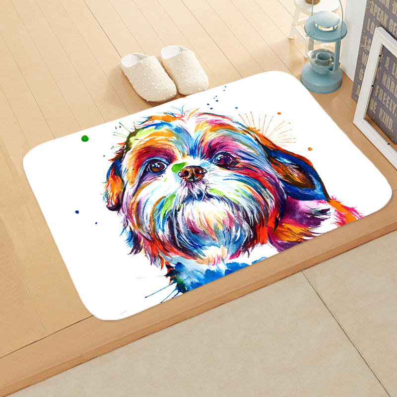 Digital Printing Floor Mat Bathroom Kitchen Toilet Absorbent non-slip Mat Pi-Mart