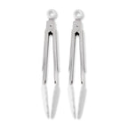 Thyme & Table 2-Pack Silicone Mini Tongs, Gray EasyOptionXY LLC
