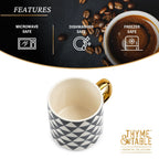 Thyme & Table Stoneware Mug, Medallion EasyOptionXY LLC