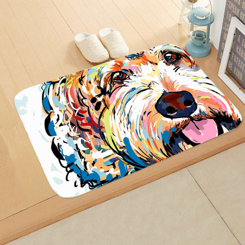 Digital Printing Floor Mat Bathroom Kitchen Toilet Absorbent non-slip Mat Pi-Mart