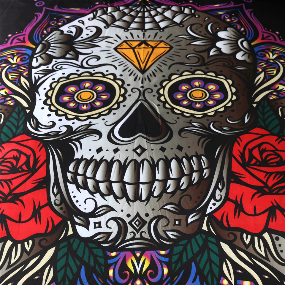 Three-piece bedding set with skull quilt cover Pi-Mart