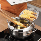 Stainless Steel Telescopic Folding Basket Frying Basket French Fries Degreasing Kitchen Tool Pi-Mart