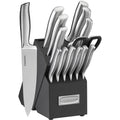 Cuisinart C77SS15PG 15PK 15-Piece Stainless Steel Hollow Handle Cutlery Block Set