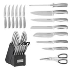 Cuisinart C77SS15PG 15PK 15-Piece Stainless Steel Hollow Handle Cutlery Block Set