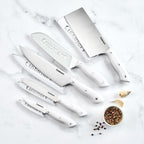 Cuisinart Classic 8" White Triple Rivet Chef Knife, CEW3R-8CF3 EasyOptionXY LLC