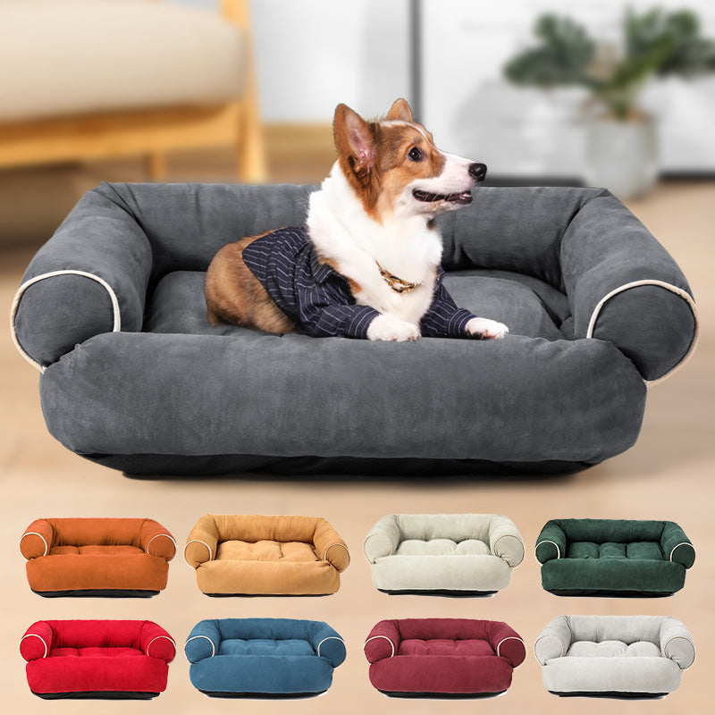 Dog Sofa Bed Sleeping Bag Kennel Cat Puppy Sofa Bed Pet House Winter Warm Beds Cushion Pi-Mart