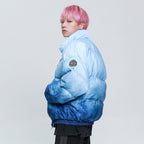 Harajuku style loose contrast color padded jacket