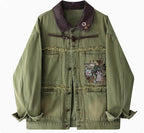 Original Children's Fun Embroidered Brushed Denim Jacket For Autumn Lootquake LLC
